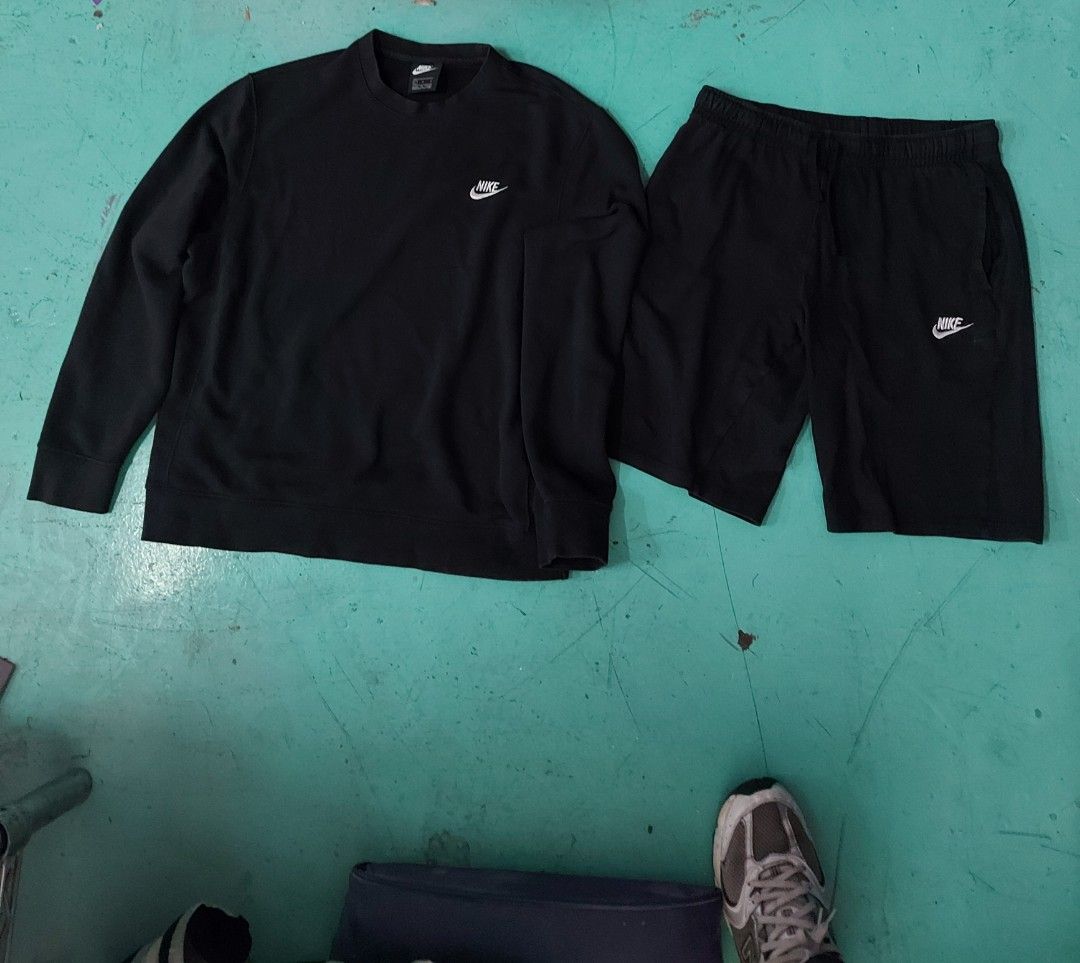 Nike Sweatshirt and Shorts/Pants Set (Category: Activewear) located in Quezon City. Submitted by cjc23 (Listing ID 1412712411, Image 2). Description: FOR SALENIKE TERNO LONGSLEEVES AND CARGO BOTH MEDIUM WHITE TAG EXCELLENT CONDI 9/10 BOTH 1999 PLUS SHIP LONGSLEEVES SIZE LARGE BLACK TAG AND SHORT SIZE MEDIUM BLUE TAG BOTH EXCELLENT AND 9/10 1599 PLUS SHIP PAG ASPAKC PAG USAPAN NATIN MANILA LOC PM PO.