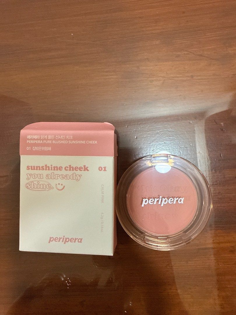 Peripera Sunshine Cheek Blush - 01 Calm Pink (Category: Makeup) located in Manila. Submitted by gogglesss (Listing ID 1412813132, Image 1). Description: tags nars mac dior beauty kiko milano rhode rare beauty.