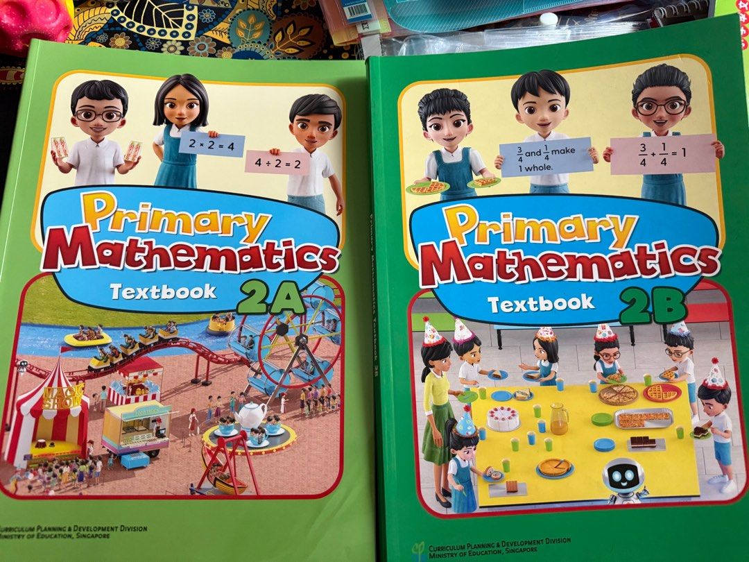 Primary Mathematics Textbook 2A & 2B, Hobbies & Toys, Books & Magazines ...