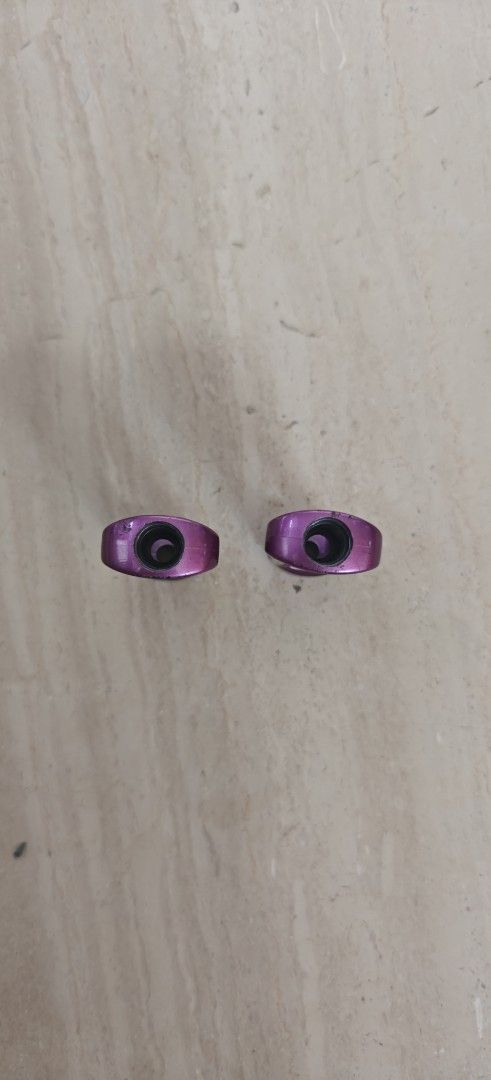 Purple reel knobs (Category: Fishing) located in Singapore. Submitted by potaqi (Listing ID 1412785565, Image 3). Description: used for a short while, chmaged to a different colour pair of knobs.