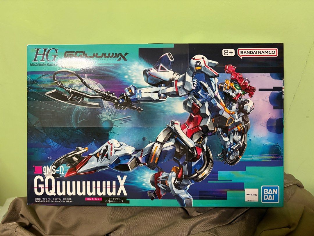 <READY STOCK> HG 1/144 HG GQuuuuuuX Gundam Mobile Suit High Grade Gqux Gqx - Mobile Suit Gundam Bandai Gunpla (Category: Gundam Model Kits) located in Singapore. Submitted by gundamhobby (Listing ID 1412608450, Image 1). Description: HG 1/144 GQuuuuuuX Gundam - Bandai Ready stock x1 Clearing Backlogs ✅ Collection @ Woodlands or Qexpress Delivery +$6 ✅ Payment via Paynow/ Paylah (Caroupay not accepted) ——————————————————————————- 𝐅𝐞𝐞𝐥 𝐟𝐫𝐞𝐞