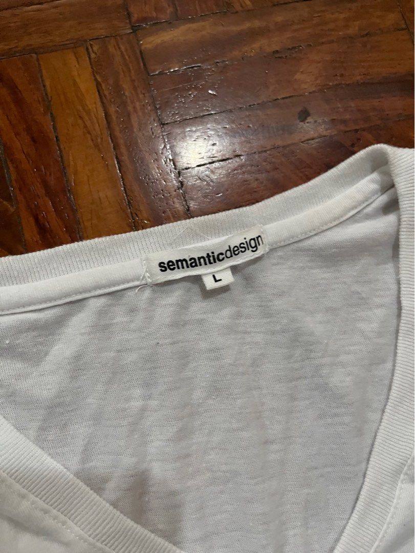 Semantic Design V-Neck (Category: Tshirts & Polo Shirts ) located in Paranaque City. Submitted by esotericgarbage_ (Listing ID 1412764171, Image 2). Description: 19x26.