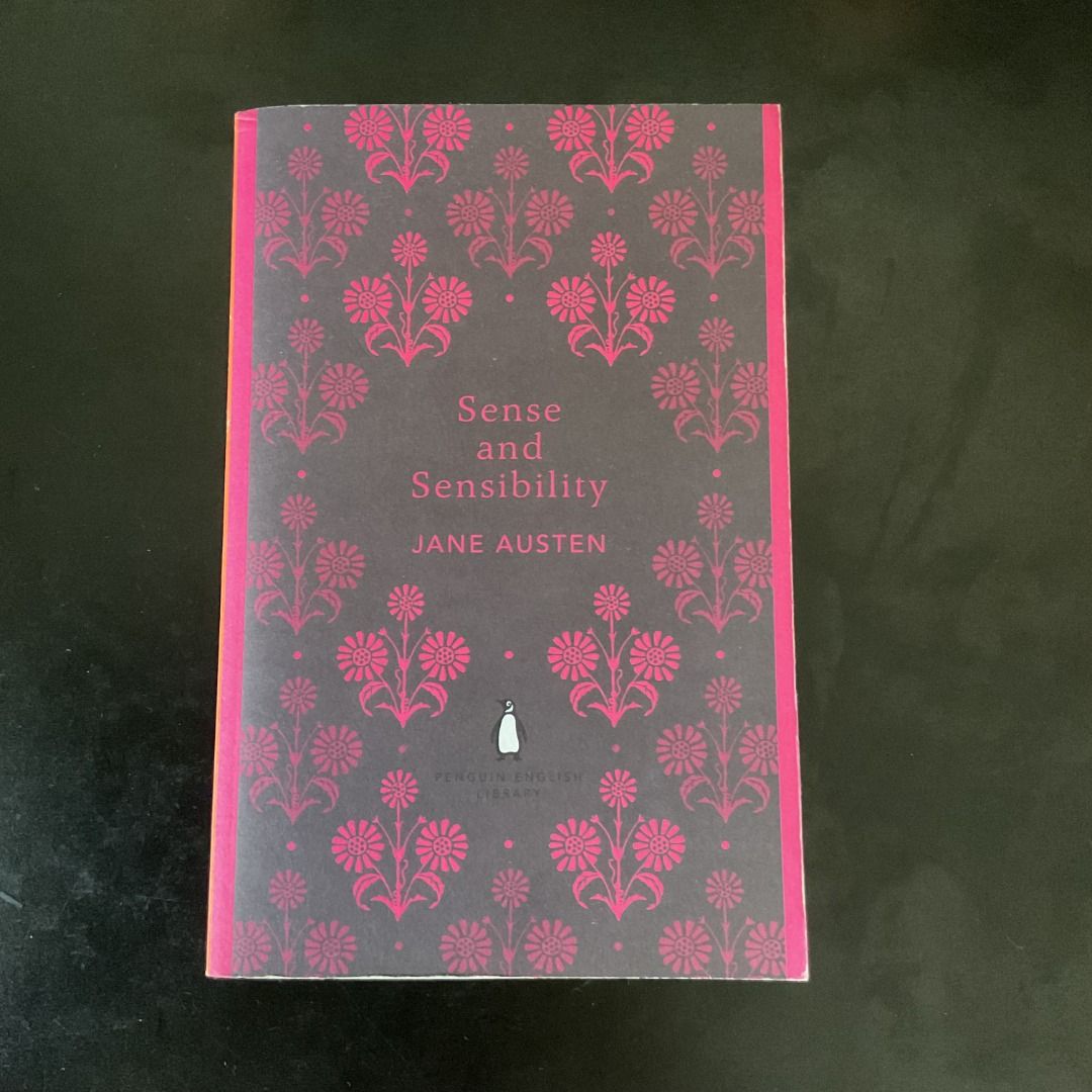 Sense and Sensibility by Jane Austen (Category: Storybooks) located in Mandaluyong City. Submitted by ynomaki (Listing ID 1412777583, Image 1). Description: - "Sense and Sensibility" by Jane Austen - Penguin English Library edition - Decorative floral cover - Includes story summary.