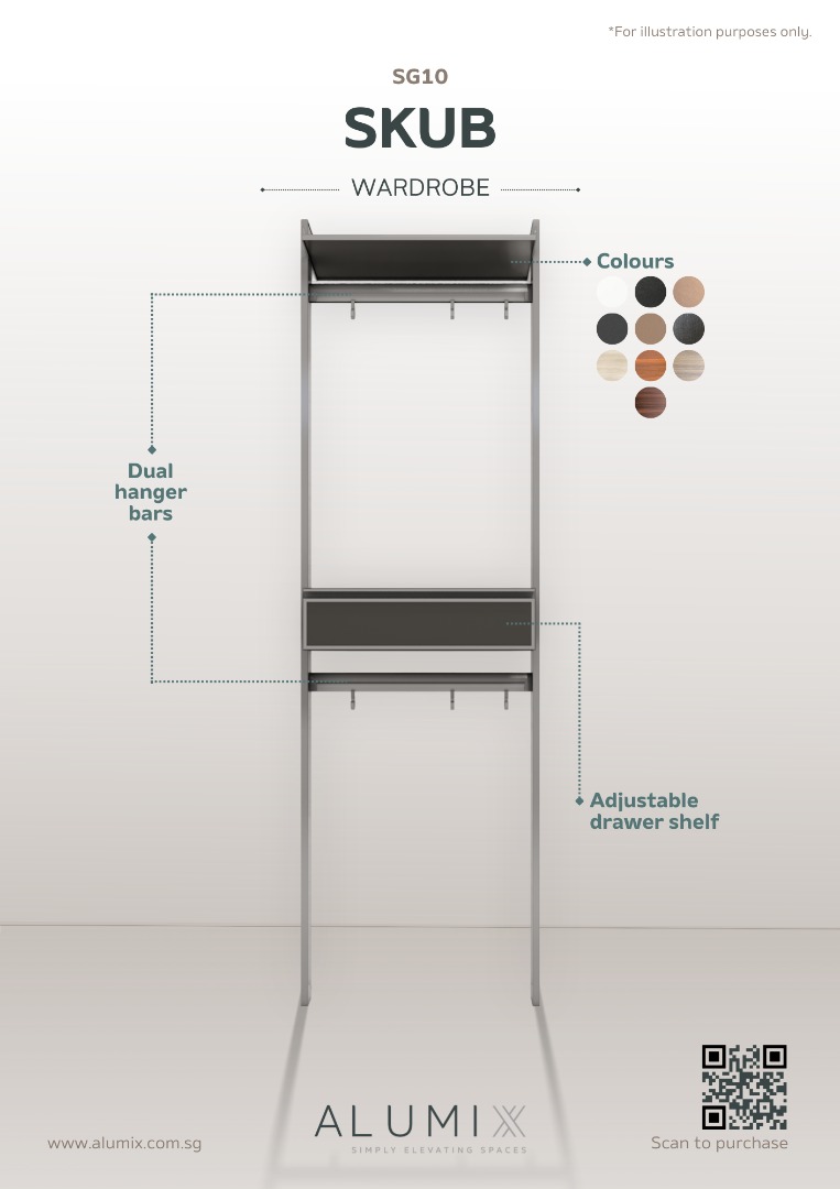 SKUB - Aluminium Wardrobe, Furniture & Home Living, Furniture, Shelves ...