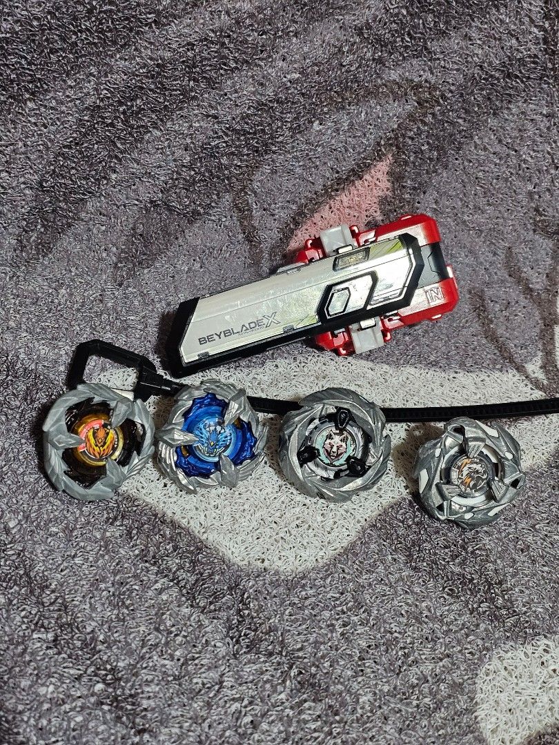 Takara Tomy Beyblade X Starter Set (Category: Action & Battle Toys) located in Baguio. Submitted by thriftfinds_2600 (Listing ID 1412845493, Image 1). Description: - Check all photos for details. - Selling as set. - MOP: Gcash - MOD: Flash .