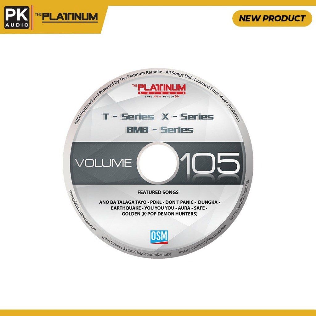 Volume 105 Platinum Karaoke T X BMB Series (Category: CDs & DVDs) located in Taguig. Submitted by skirmiiish (Listing ID 1412858070, Image 2). Description: RFS: Not compatible with my player. Should be specifically compatible with T/X/BMB Series.
