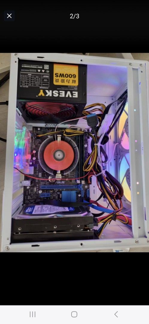 Working condition Custom PC - White Case with RGB65561096926593110
