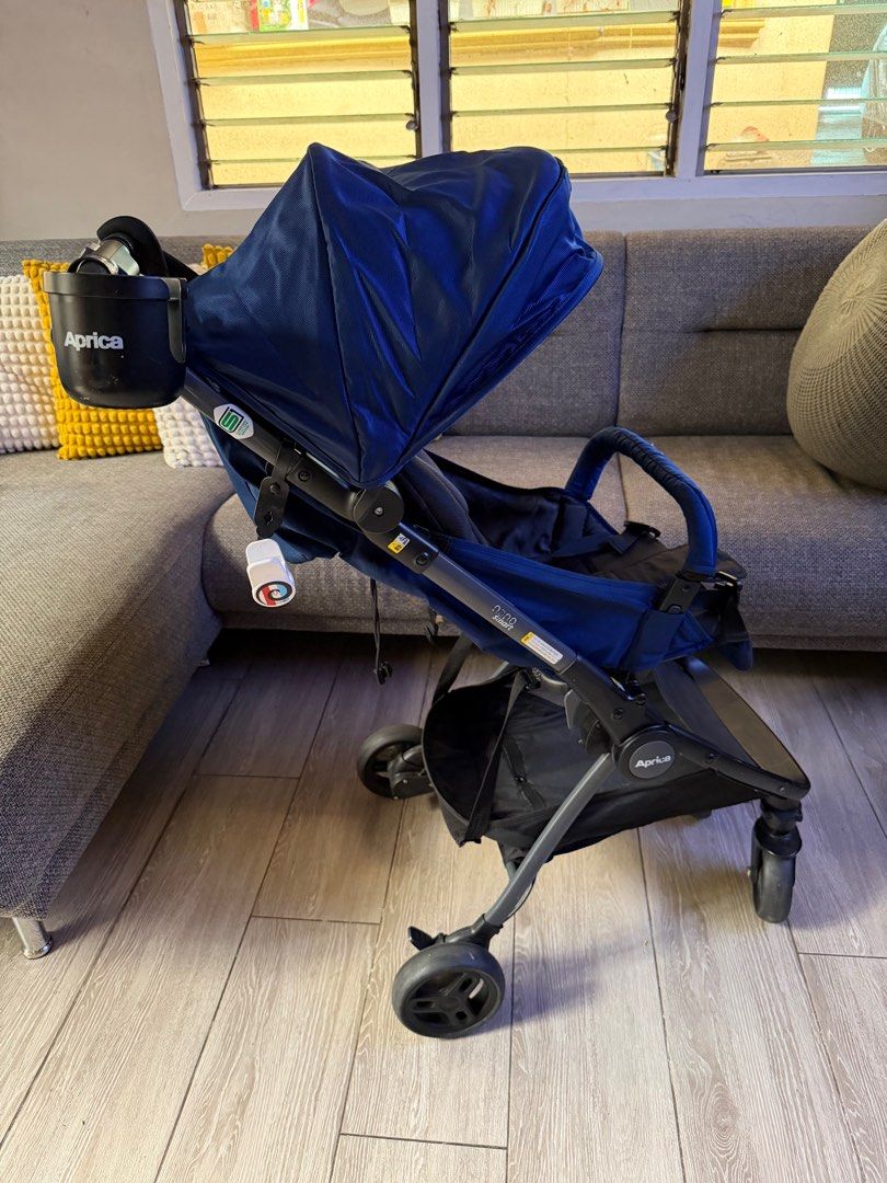 Aprica Nano Smart Stroller with Accessories (Category: Strollers) located in Manila. Submitted by maiserdaz (Listing ID 1407899558, Image 2). Description: PLEASE READ BEFORE SENDING OFFER -No lowballer. Price posted is already low. -24hours reservation only. -Please no joy reserver. Aprica Nano Smart Stroller with Cover + Aprica Rain Cover + Mosquitto Net + Aprica Bottle/Cup Holder + 2 Handle Hooks + ClevaMama Hook + Shoe Clip RFS: Outgrown MOP: 