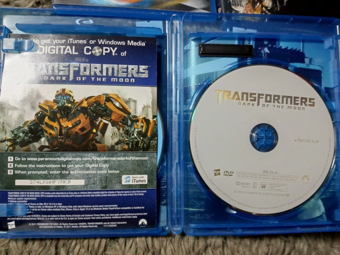 Blu-ray Movie : Turbo, Terminator, Transformers, Trespass (Category: CDs & DVDs) located in Manila. Submitted by sabrinacalin (Listing ID 1407856613, Image 2). Description: - 4 Blu-ray movies included: Turbo, Terminator Salvation (Director's Cut), Transformers: Dark of the Moon, and Trespass - All movies come with original cases and discs. - Some movies include digital copies. - Perfect for your movie collection or movie nights! 380 each From USA