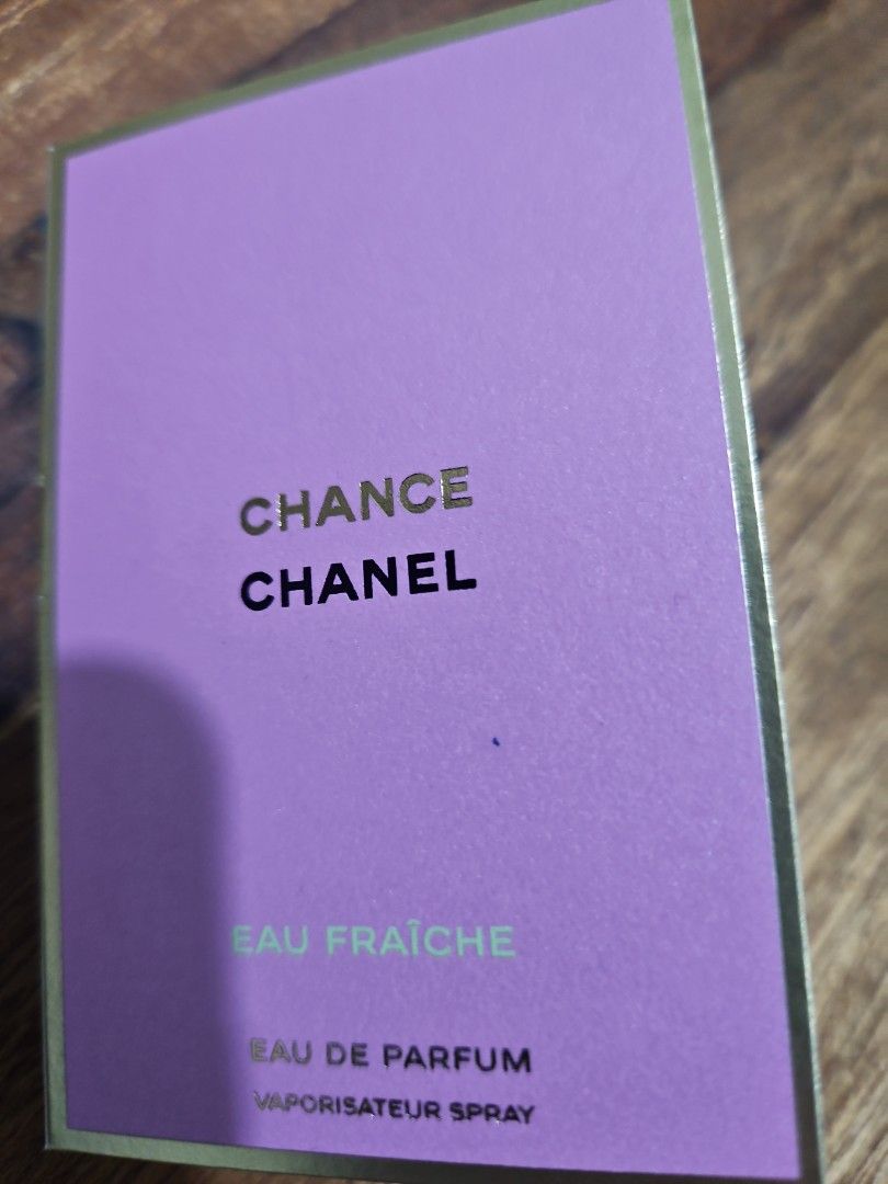 Chanel Chance Eau Fraiche & Gabrielle Essence Perfume samples (Category: Fragrance & Deodorants) located in Los Banos. Submitted by acleancloset (Listing ID 1407887787, Image 1). Description: - Authentic Chanel perfume samples - 150PHP PER SAMPLE - Chance Eau Fraiche Eau de Parfum (1.5ml) batch 1501 - Gabrielle Essence Eau de Parfum 1.5 ml batch 1701 PLS READ: I only sell genuine, authentic items sourced from sprees in Aus, US & UK. Read my revie