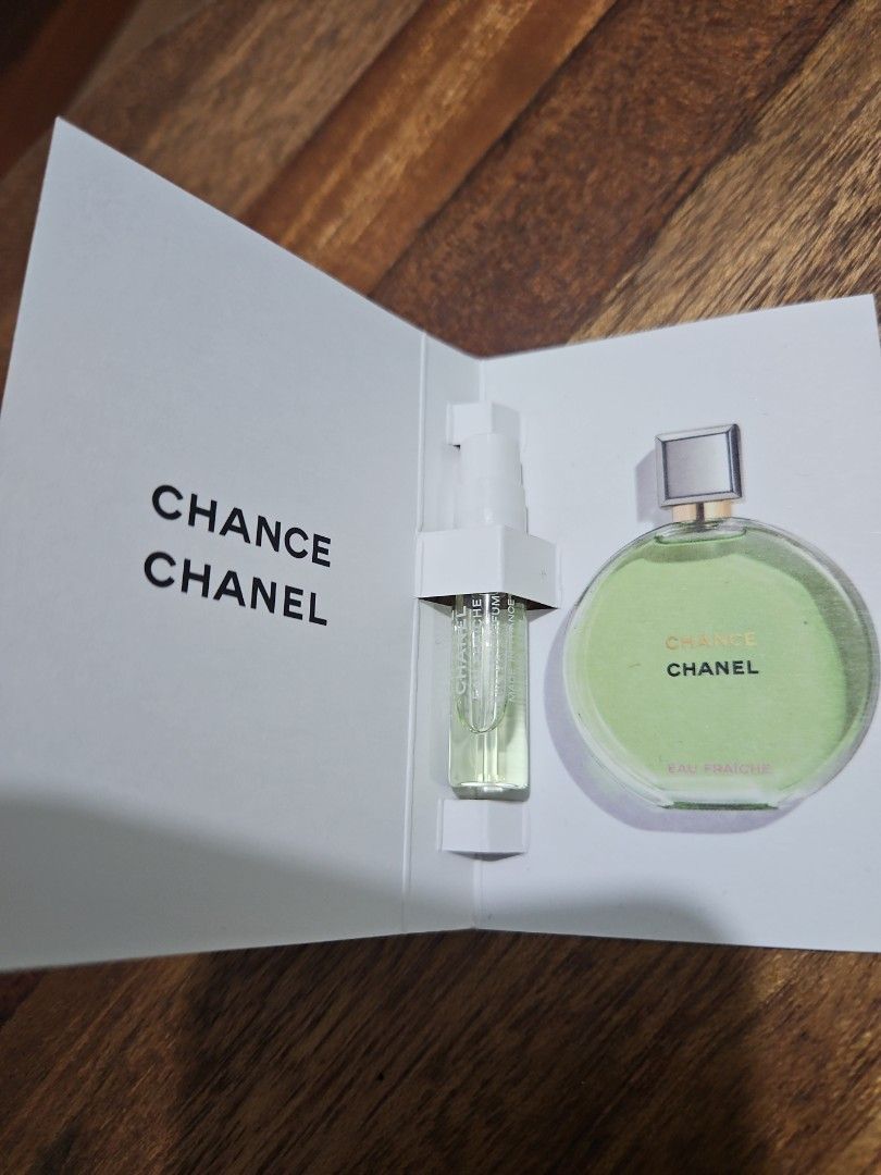 Chanel Chance Eau Fraiche & Gabrielle Essence Perfume samples (Category: Fragrance & Deodorants) located in Los Banos. Submitted by acleancloset (Listing ID 1407887787, Image 2). Description: - Authentic Chanel perfume samples - 150PHP PER SAMPLE - Chance Eau Fraiche Eau de Parfum (1.5ml) batch 1501 - Gabrielle Essence Eau de Parfum 1.5 ml batch 1701 PLS READ: I only sell genuine, authentic items sourced from sprees in Aus, US & UK. Read my revie