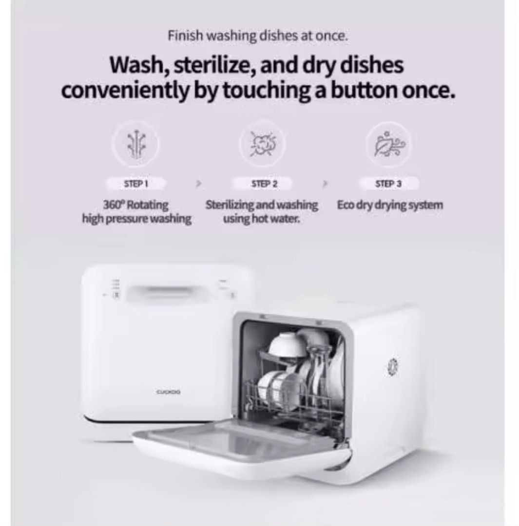 Midea Cuckoo dishwasher automatic household drying small mini desktop free installation smart dish washing machine