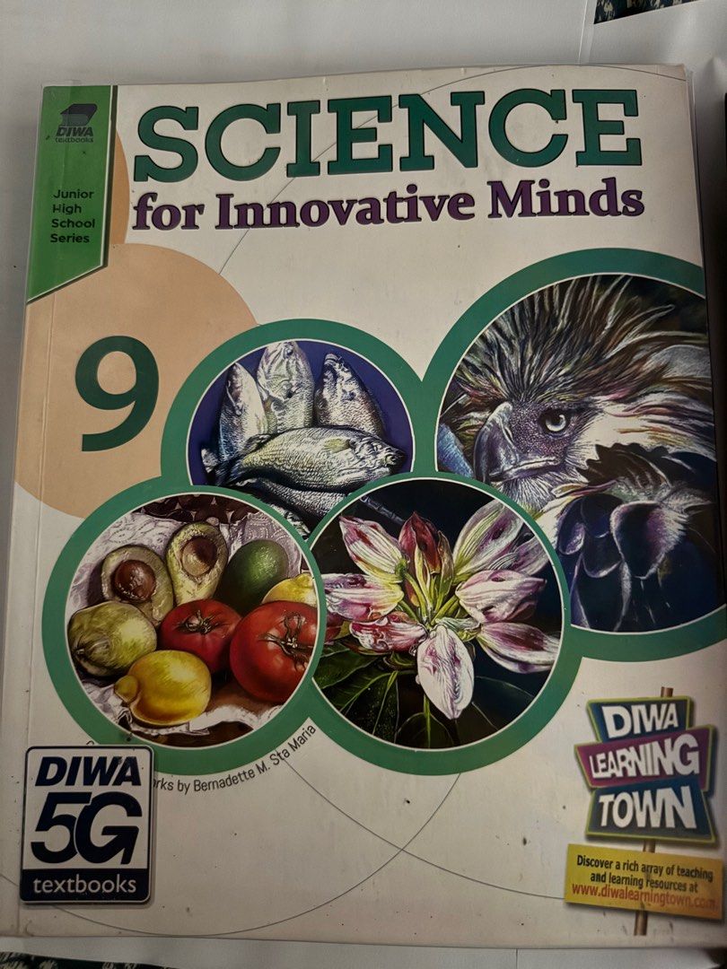 DIWA Science & Math Plus Grade 9 Textbooks (Category: Textbooks) located in Bacoor. Submitted by pausroom (Listing ID 1407779935, Image 2). Description: - Science for Innovative Minds Grade 9 - 250 - Math Plus Practical Life Uses and Solutions Grade 9 textbooks. - 250 - Beginner's Arduino - 100 - Introduction to Game Development student manuals. - 100 - Diwa Learning Town and C&E Publishing, Inc. Barely have writings and highlights Good condition