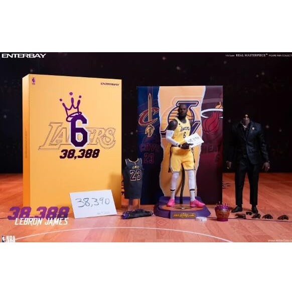 ENTERBAY RM-1090 1/6 NBA Basketball Player LeBron James Movable Action ...