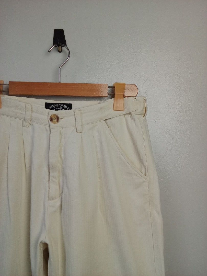 Full house Denim & Workshop 2 Pleats Herringbone Pattern Trousers. (Category: Trousers) located in Bacoor. Submitted by jewa333 (Listing ID 1407858361, Image 3). Description: Full house Denim & Workshop Herringbone Pants. Small on tag. Waist 32-33 (Garterized) Length 36" Inseam 25.5" Rise 11 Leg Opening 8.5" Excellent condition Issue: None 🏷️1,300 only..