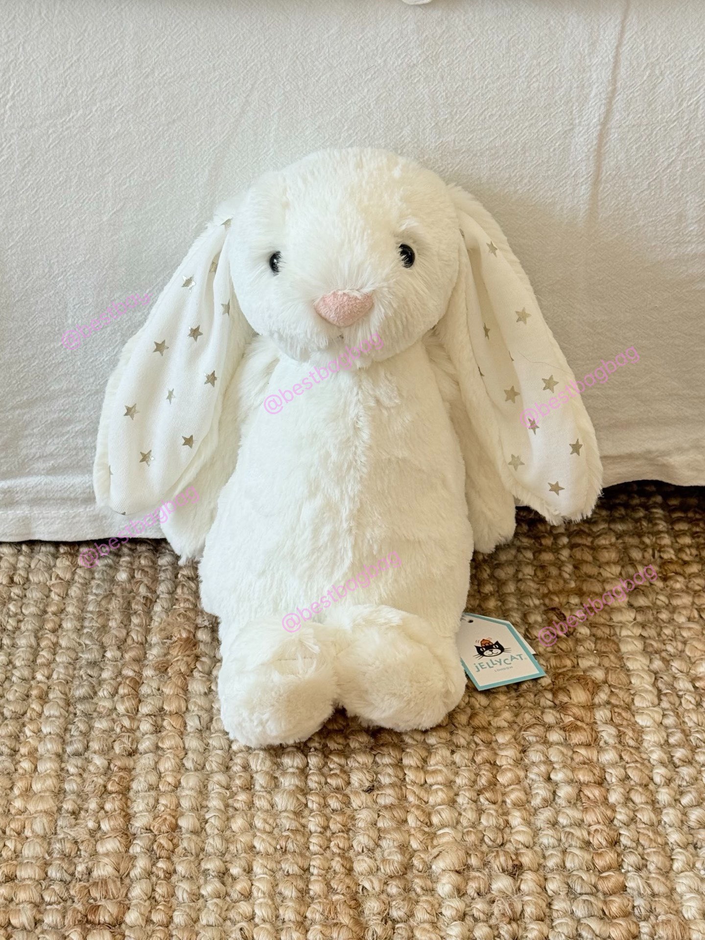 Jellycat Ultra Rare Star-Eared Bunny Rabbit 31cm, Hobbies & Toys, Toys ...