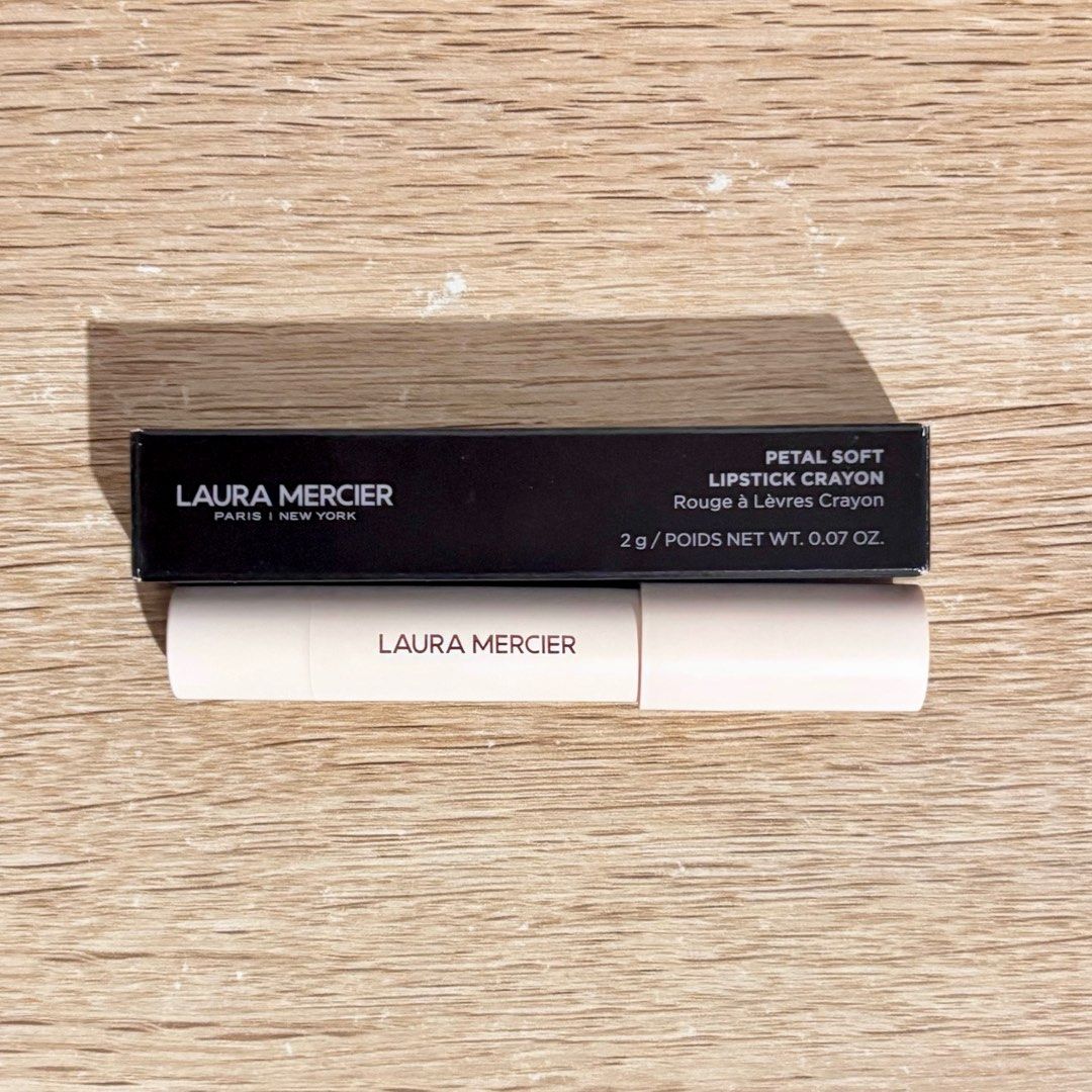 Laura Mercier Petal Soft Lipstick Crayon (Category: Makeup) located in Bulacan. Submitted by onlyseanli (Listing ID 1405986982, Image 1). Description: Laura Mercier Petal Soft Lipstick Crayon in Amélie 𓋰 barely used 𓋰 net weight 2g 𓋰 will sanitize before shipping colors may vary due to lighting, please check the shade before buying ツ 💵: GCash/BPI 🚚: J&T (shipping fee care of buyer).