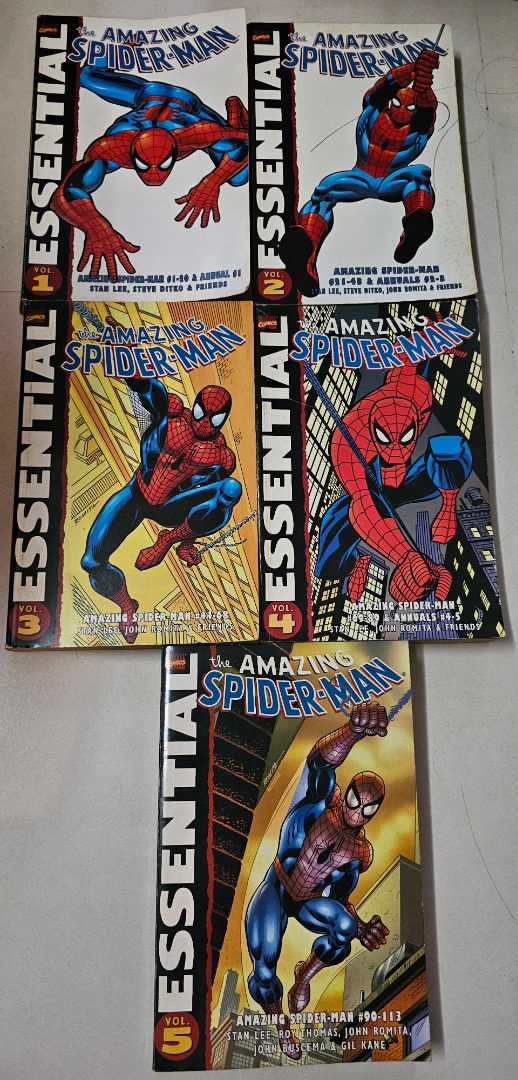 Marvel Comics Essential The Amazing Spider-man Vol 1-5 2003 TPB by Stan ...