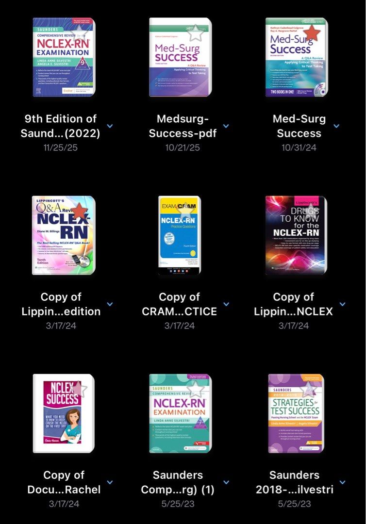 NCLEX PDF BOOKS (Category: Textbooks) located in Makati City. Submitted by reinadigitals (Listing ID 1407907862, Image 1). Description: PM me for Orders IG : acequeenz 50 each pdf book .