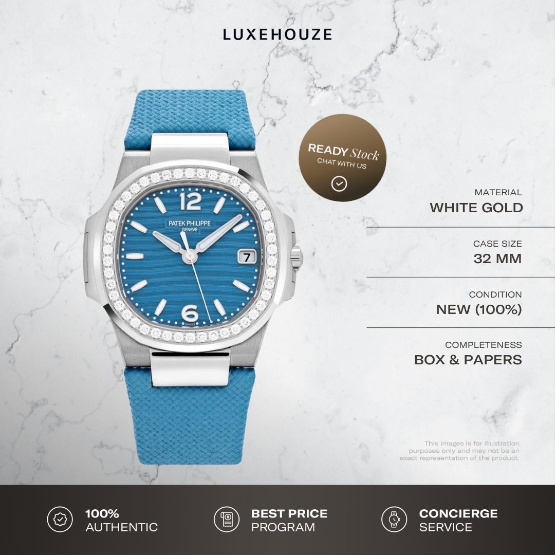 New 2025 Patek Philippe Nautilus 7010G-013 Blue (Category: Watches) located in Singapore. Submitted by luxehouze (Listing ID 1398719121, Image 1). Description: Luxehouze is your trusted marketplace to buy and sell luxury goods. Luxehouze SG Pte Ltd is a licensed luxury goods marketplace and regulated dealer. WHY US? 100% Authentic with Money-Back Guarantee Best Price Program* Luxury Sourcing * T&Cs apply. OUR SERVICES • Watch Purchase - Shop your