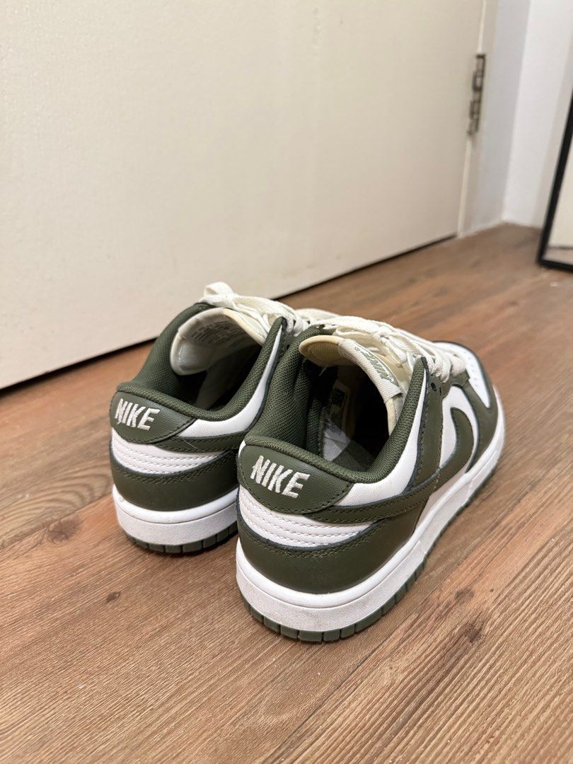 Nike Dunk Low (Olive Green) (Category: Sneakers) located in Dasmarinas. Submitted by ninadzn (Listing ID 1407900760, Image 3). Description: negotiable size 7 us women with extra lace no box (but ill try to find the box).