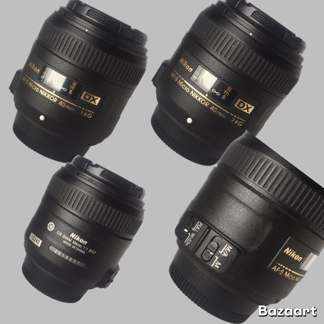 Nikon DX micro nikkor 40mmf2.8G (Category: Lens & Kits) located in Las Pinas. Submitted by film101 (Listing ID 1407763774, Image 3). Description: Nikon AfS micro nikkor 40mmf2.8 DX G Note:pls check the compatability of your body slr bout this lens If can use it with no hassle esp Autofocus system Condition of lens No haze no fungus Clean optics with tiny dust flews off from the lens itself Overall optics was clean and ready to use .