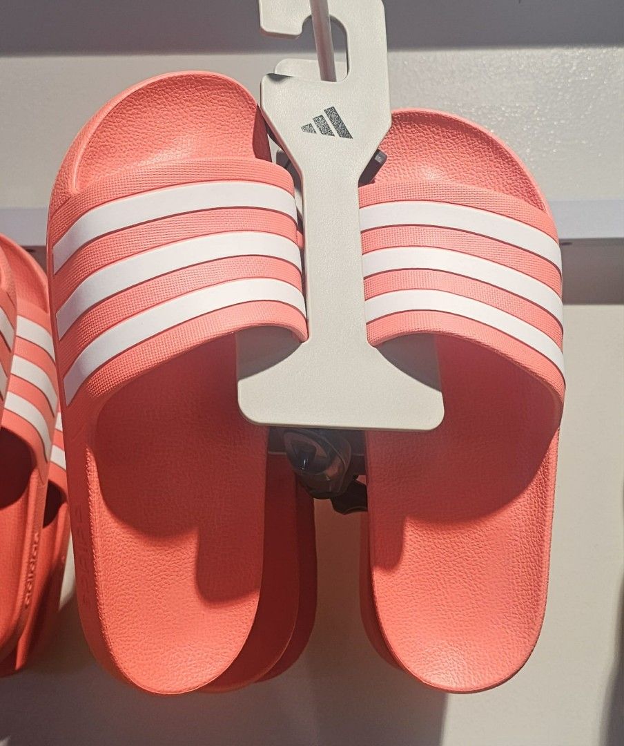 OG Adidas Adilette Aqua Slides (Category: Slippers & Slides) located in Calamba. Submitted by seline19 (Listing ID 1407890236, Image 3). Description: Choose three colors in case the first chosen color is not available.” sizes 6, 7, 8,9, 10, 11, 12.