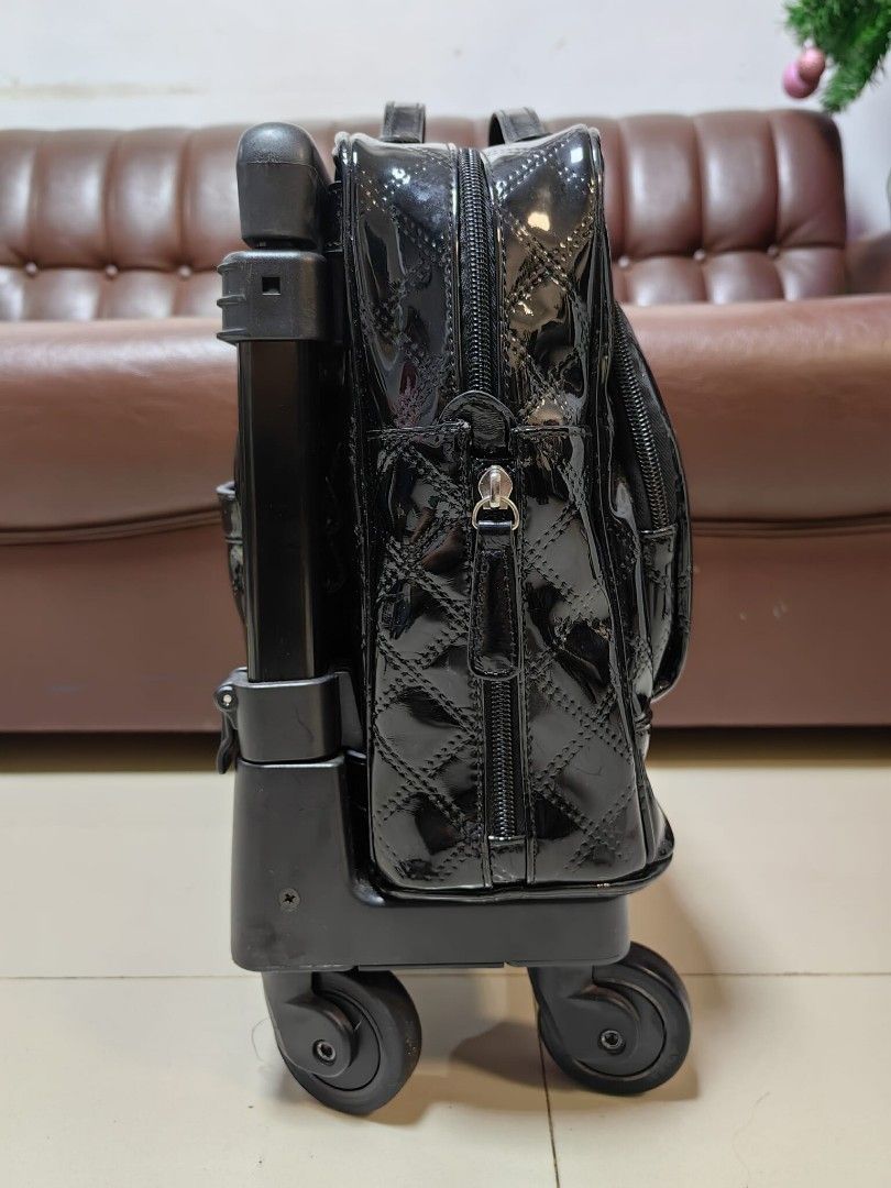 ORIGINAL SWANY FROM JAPAN (Category: Luggage) located in Valenzuela. Submitted by danbhengsjapansuprlus (Listing ID 1407933832, Image 3). Description: Brand: Swany Original from Japan ✅ 💯 Legit Brand ✅ Small Handcarry luggage ✅ H14" xW9" x D6.75 Inches ✅ Heavy Duty Guaranteed ✅ Detachable Bag to Trolley ✅ 360° Silent Wheels All smooth ✅ Telescopic Aluminum Handle ✅ Padlockable Zipper.