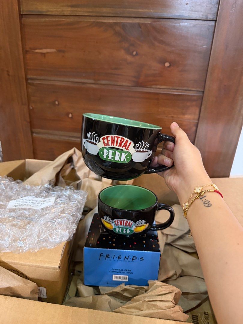 Oversized FRIENDS Central Perk mug (Category: Coffee & Tea Tableware) located in Binan City. Submitted by xx.garagesale (Listing ID 1407898606, Image 3). Description: From Silver Buffalo.