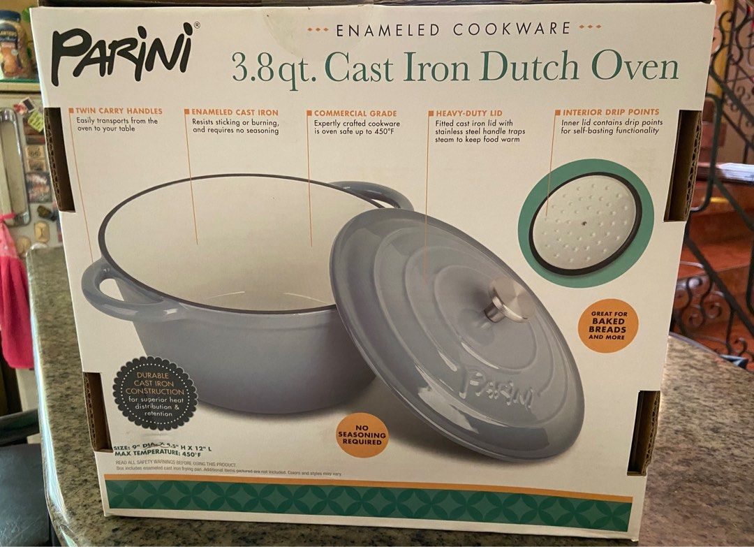 Parini 3.8qt Cast Iron Dutch Oven (Category: Cookware & Accessories) located in Bacoor. Submitted by scmom (Listing ID 1407772022, Image 2). Description: .