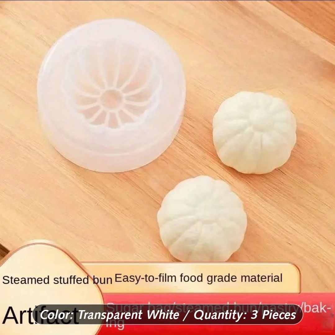 Plastic Steamed Bread Mold Set (Category: Bakeware) located in Iloilo. Submitted by pinspirewitha (Listing ID 1407795238, Image 2). Description: Set of 3-pcs. Easy to use. Dumpling mooncake maker, handheld pastry pie machine, kitchen/baking/cooking gadget..