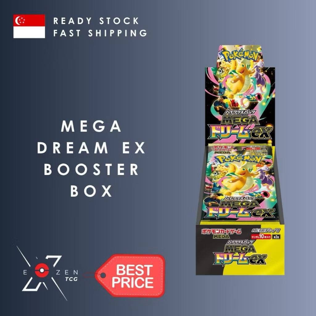 Mega Dream [m2a] Japanese Pokmon PCJ / Booster Box (Tele: ExzenTCG),  Hobbies & Toys, Memorabilia & Collectibles, Stamps & Prints on Carousell