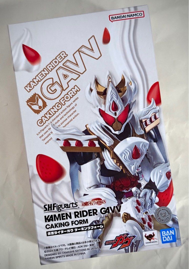 [Ready Stock!] SHF s.h.figuarts Kamen Rider Gavv Caking Form - Premium Bandai Namco (Category: Toy Figures) located in Singapore. Submitted by wills.enterprise (Listing ID 1407781202, Image 1). Description: Ready stock! Come in brown box Collections 📍Meet-up: - Woodlands MRT, Sunday-Tuesday, 9 pm; Thursday-Saturday, 6 pm.