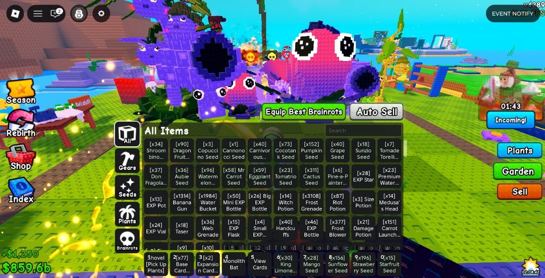 Roblox Plants vs Brainrots and Steal a Brainrot, Video Gaming, Gaming ...