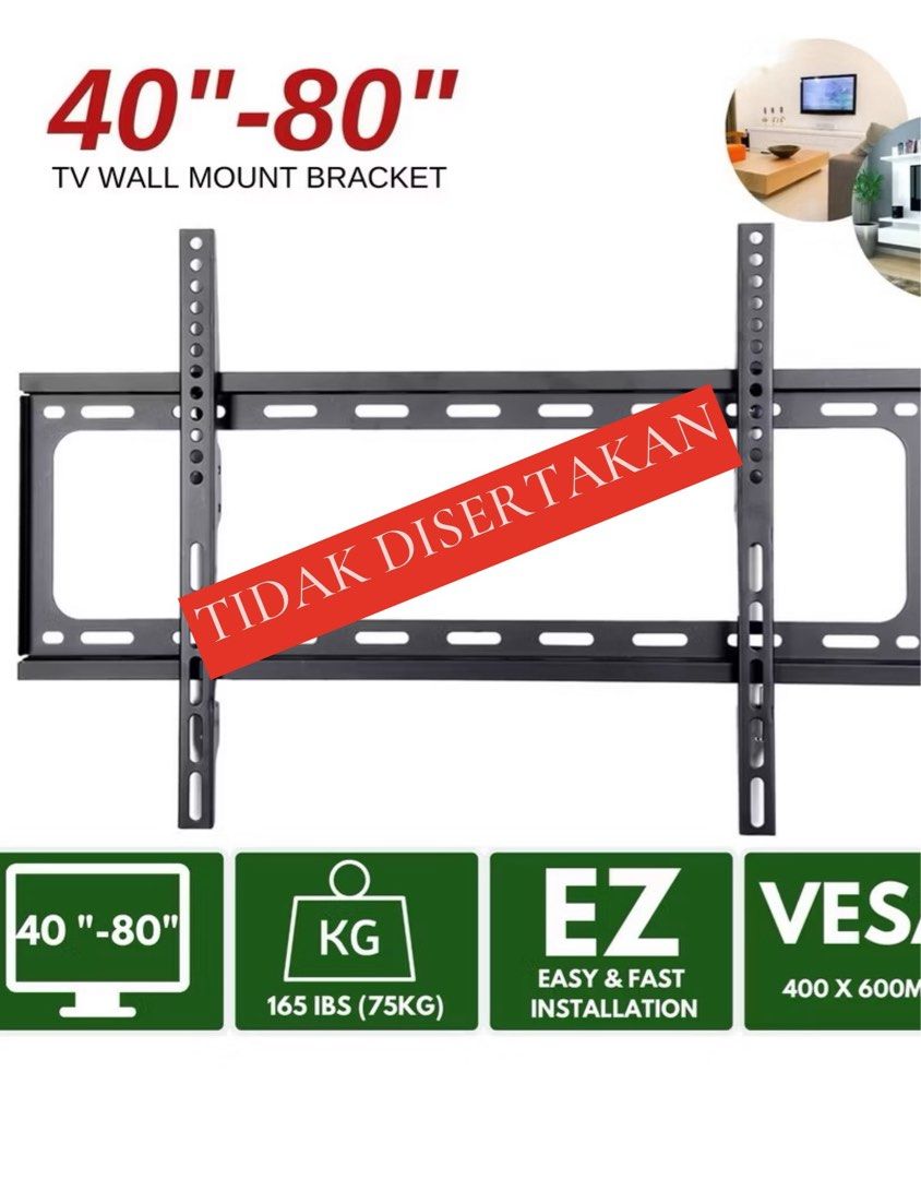 TV Stand (Category: TV Parts & Accessories) located in Kuala Lumpur. Submitted by cgrace1 (Listing ID 1407858708, Image 3). Description: Baru pakai 2 bulan 😉 - hanya stand TV - TV bracket tidak termasuk - self pickup only (Country Height Penampang) - harga boleh nego.
