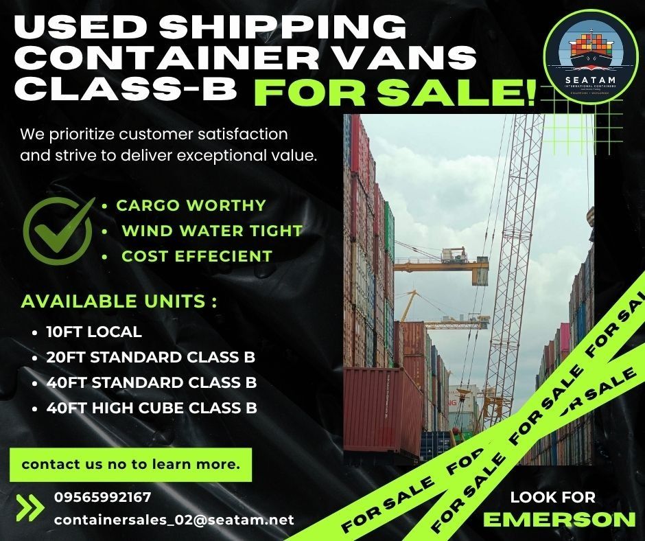 Used Shipping Container Vans Class-B, Furniture & Home Living, Office ...