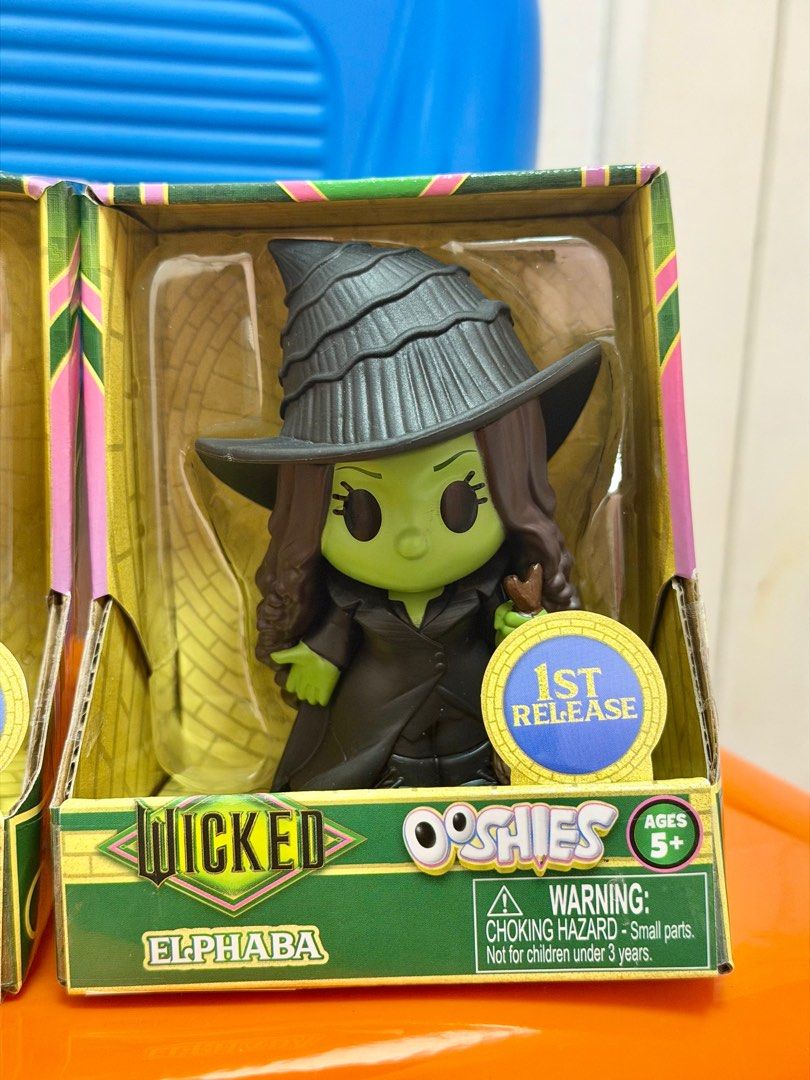 Wicked Glinda Elphaba Ooshies Figures (Category: Designer & Blind Box Toys) located in Mandaluyong City. Submitted by trishmercadopua (Listing ID 1407864876, Image 2). Description: - Elphaba Ooshies figure from the musical Wicked - 1st release edition - In original packaging SOLD AS SET ONLY.