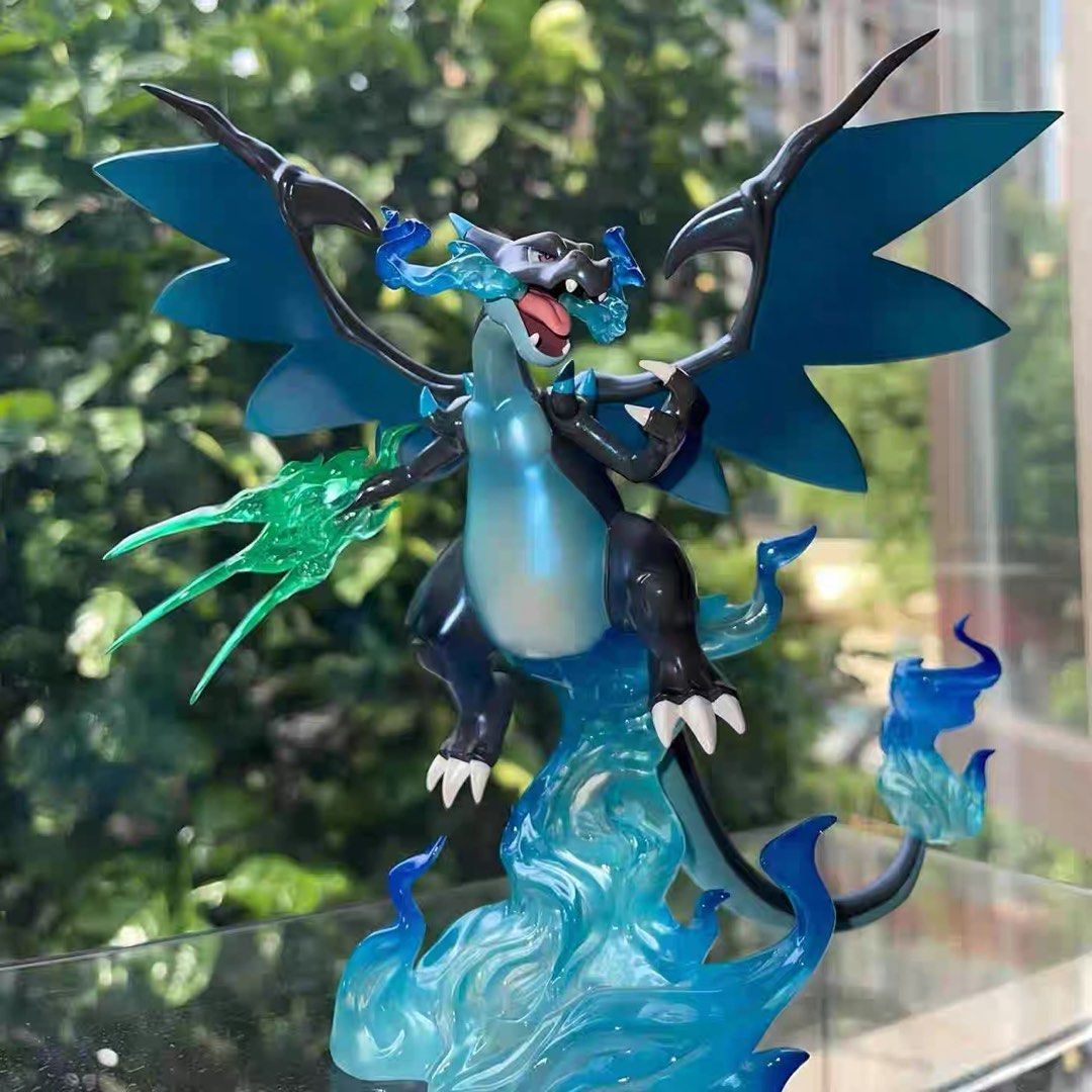 18cm Mega Charizard X Figure Black Flame Dragon Pok mon Statue 18cm-mega-charizard-x-figure-black-flame-dragon-pok-mon-statue