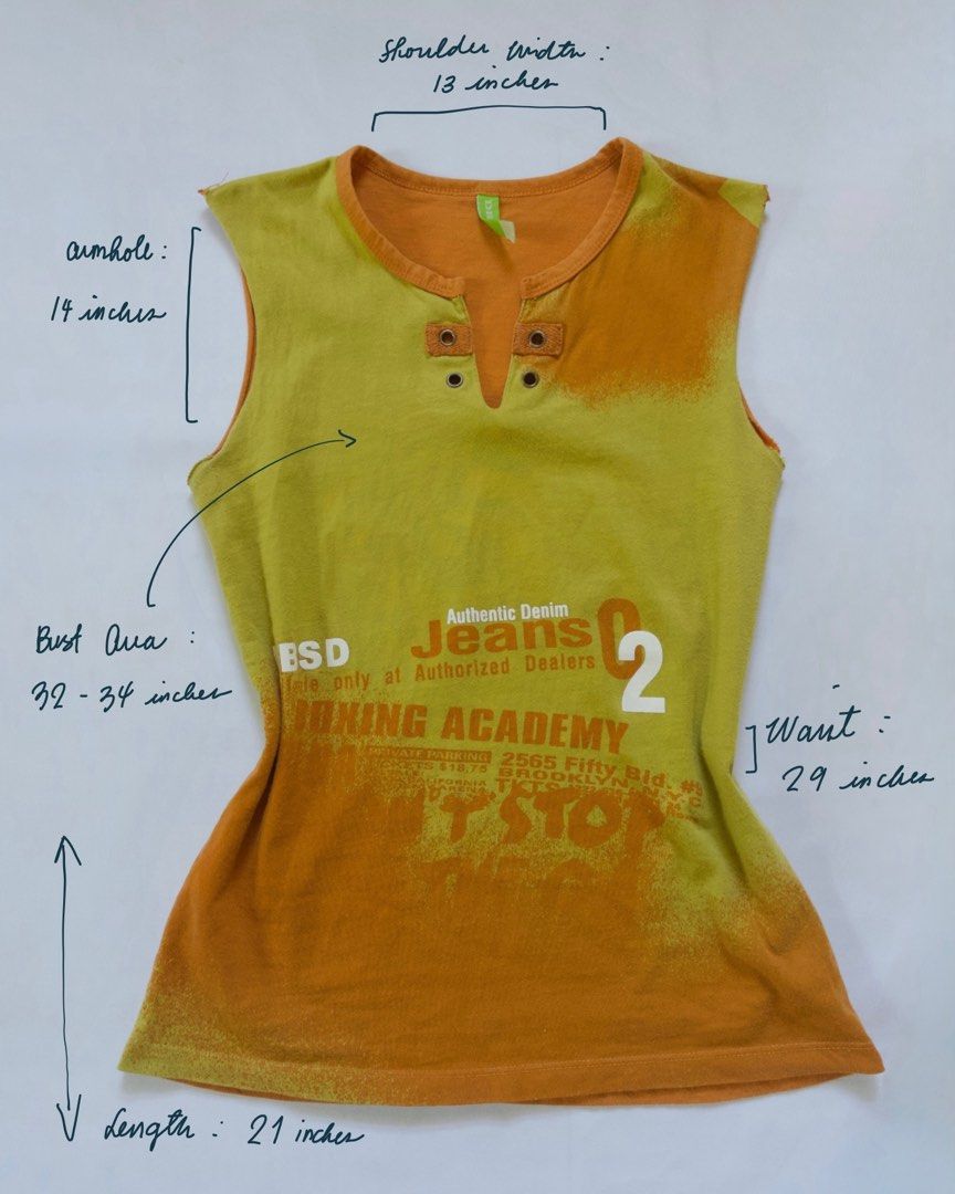 2000s Graphic Top (Category: Sleeveless) located in Pasay City. Submitted by letherdeclutter (Listing ID 1408064142, Image 2). Description: .