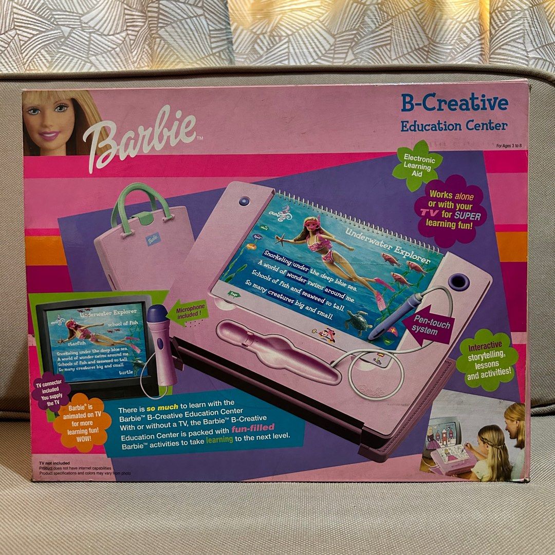 Barbie B-Creative Education Center (Category: Toys & Games) located in Mandaluyong City. Submitted by ysxbelx (Listing ID 1408033875, Image 1). Description: - Barbie B-Creative Education Center - Perfect for toy collectors Disclaimer: Please manage expectations as the item has been stored for a few years. Rest assured that item is well-sanitized before pick-up/shipment. Location: Mandaluyong MOP: Gcash, Maya, BPI MOD: Delivery to be booked by Buy
