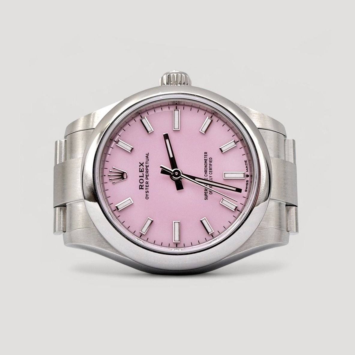 Brand New Nov 2025 Rolex Oyster Perpetual Candy Pink 31mm 277200 (Category: Watches) located in Singapore. Submitted by pengkweewatches (Listing ID 1408032574, Image 1). Description: Join us on T-elegram for Exclusive Deals & Latest Stock Updates: https://pk-watches.com/tele-channel Brand: Rolex Model: Oyster Perpetual Reference: 277200 Dated: November 2025 Condition: Brand New Dial: Candy Pink Case Diameter: 31mm Material: Stainless Steel Box: Y