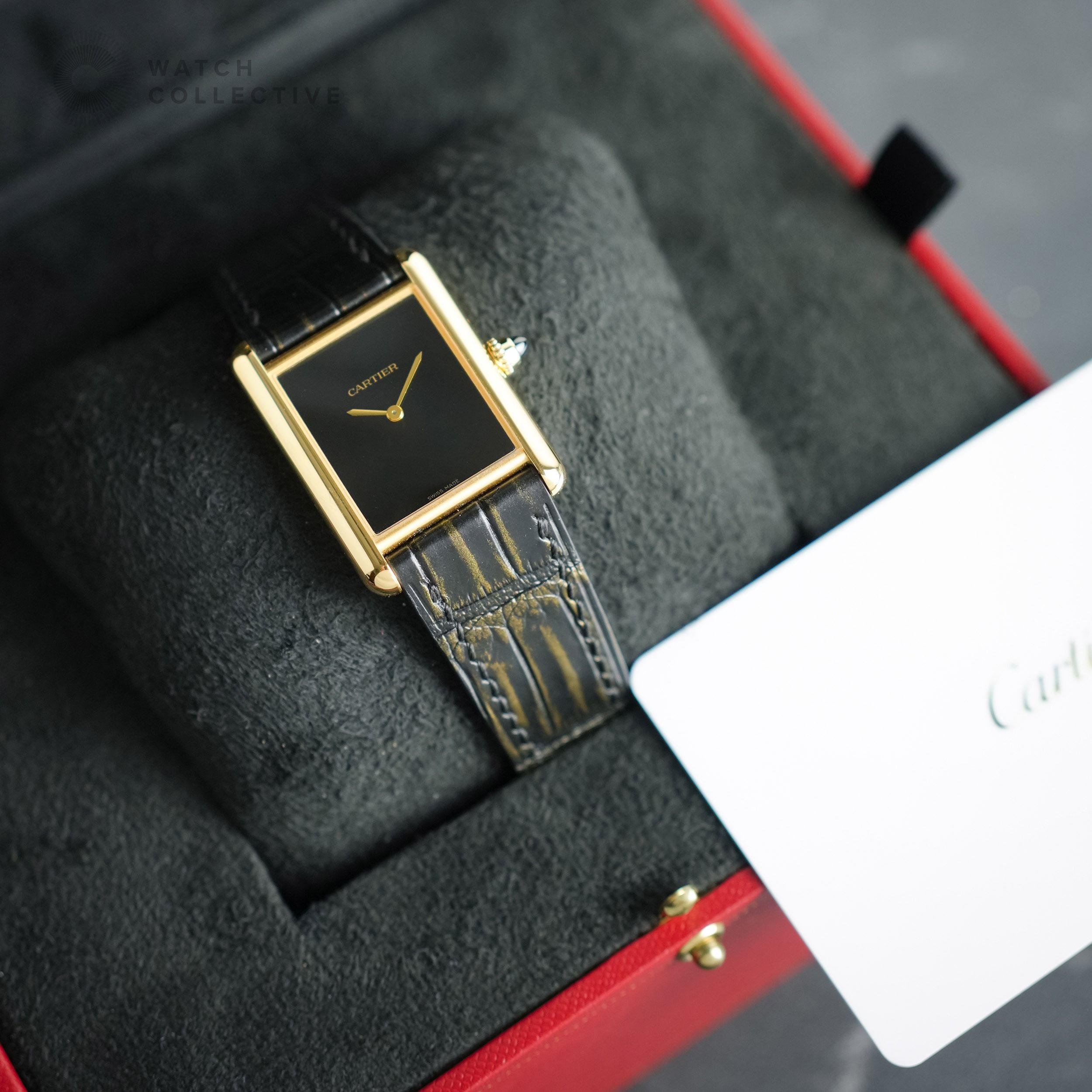 2️⃣0️⃣2️⃣4️⃣ Cartier Tank Louis 18k Yellow gold 33.7mm manual WGTA0091 (Category: Watches) located in Singapore. Submitted by watchcollective (Listing ID 1407979829, Image 1). Description: Cartier Tank Louis 18k Yellow gold 33.7mm manual WGTA0091 Reference Number: WGTA0091 Condition: Lightly Used Comes with: Complete Set Size: 33.7mm Case Material: 18K Yellow Gold Strap Material: Leather Strap Dated: SKU: CT-W45991-0001 --- Pm to reach out for mo