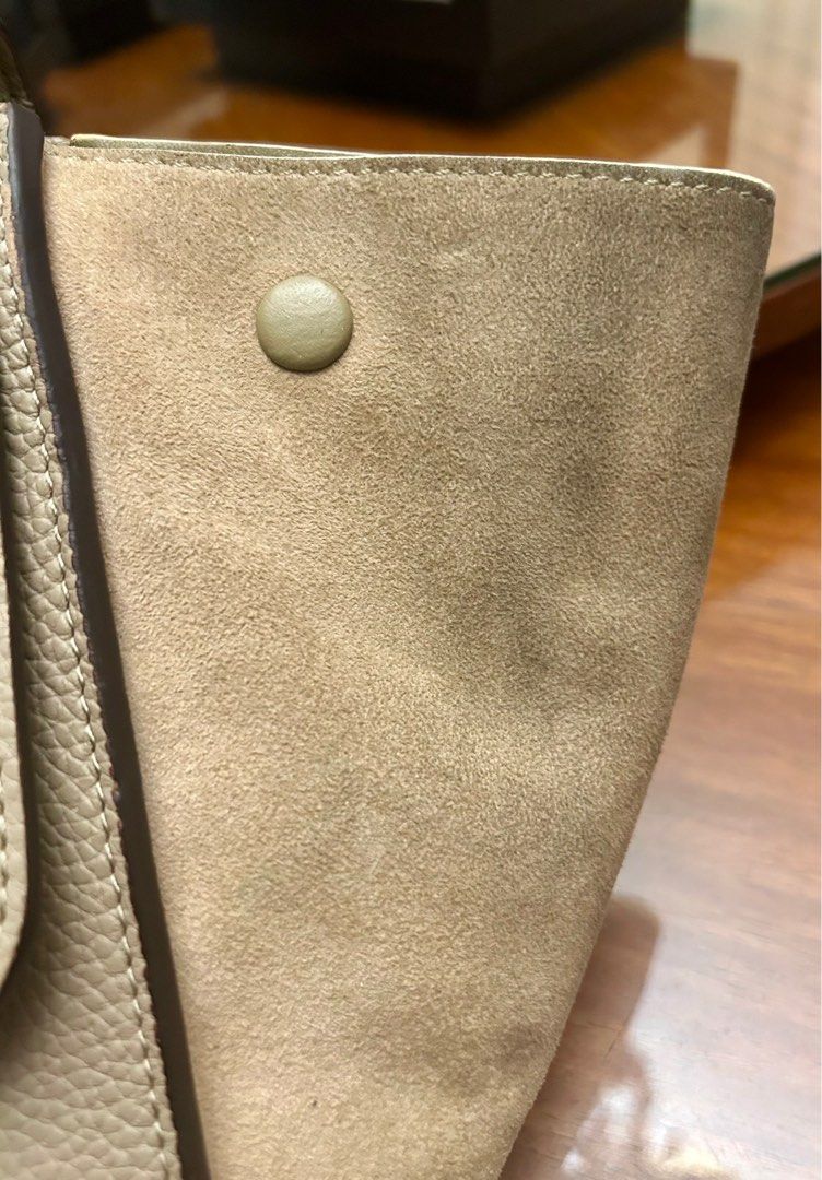 Celine trapeze 💕💕💕 (Category: Luxury Bags & Wallets) located in Quezon City. Submitted by asiaco (Listing ID 1407990312, Image 3). Description: Needs cleaning on the suede part. No sling. Very nice leather. Smooth texture. Small size. Authenticity not guaranteed. .