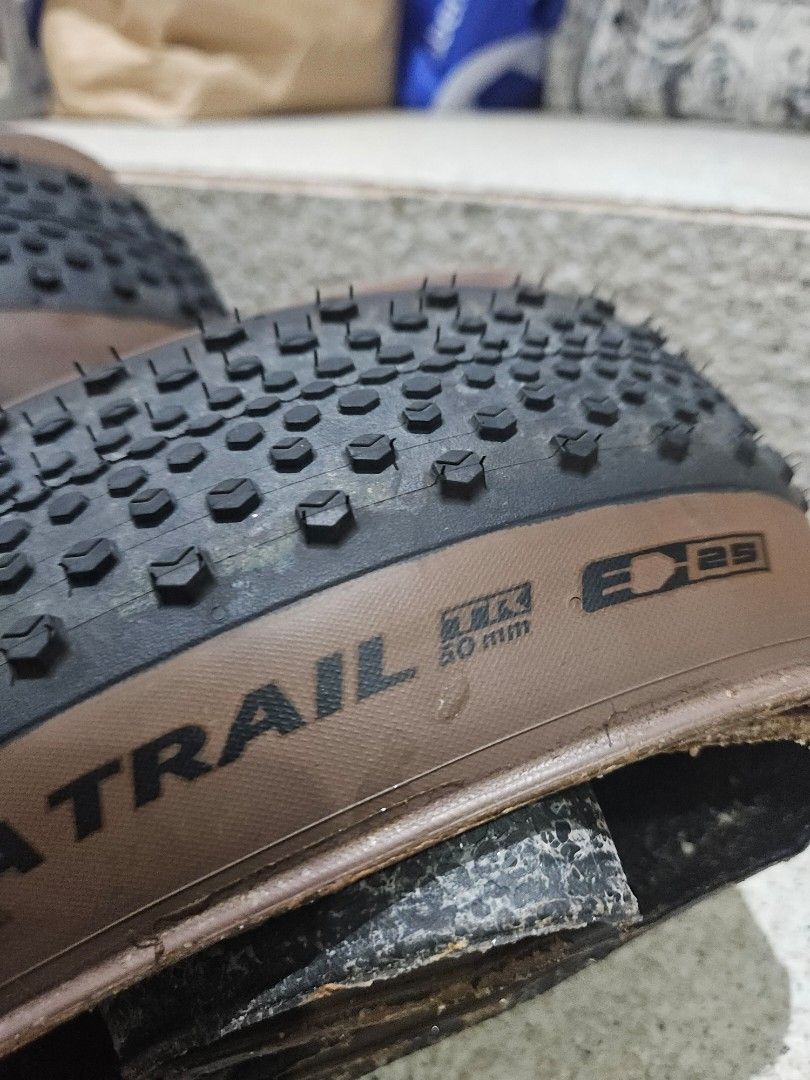 Continental Terra Trail 700x50c (Category: Bicycles) located in Las Pinas. Submitted by beaverknight15 (Listing ID 1407984202, Image 3). Description: Las piñas pick up or lalamove 3,500 rush Continental Terra Trail 700x50c (tan wall) gravel tires Good condition Pair Good alternative to: Schwalbe Thundeburt 2.1 Panaracer Gravelking X1 50c Continental Raceking 2.0.