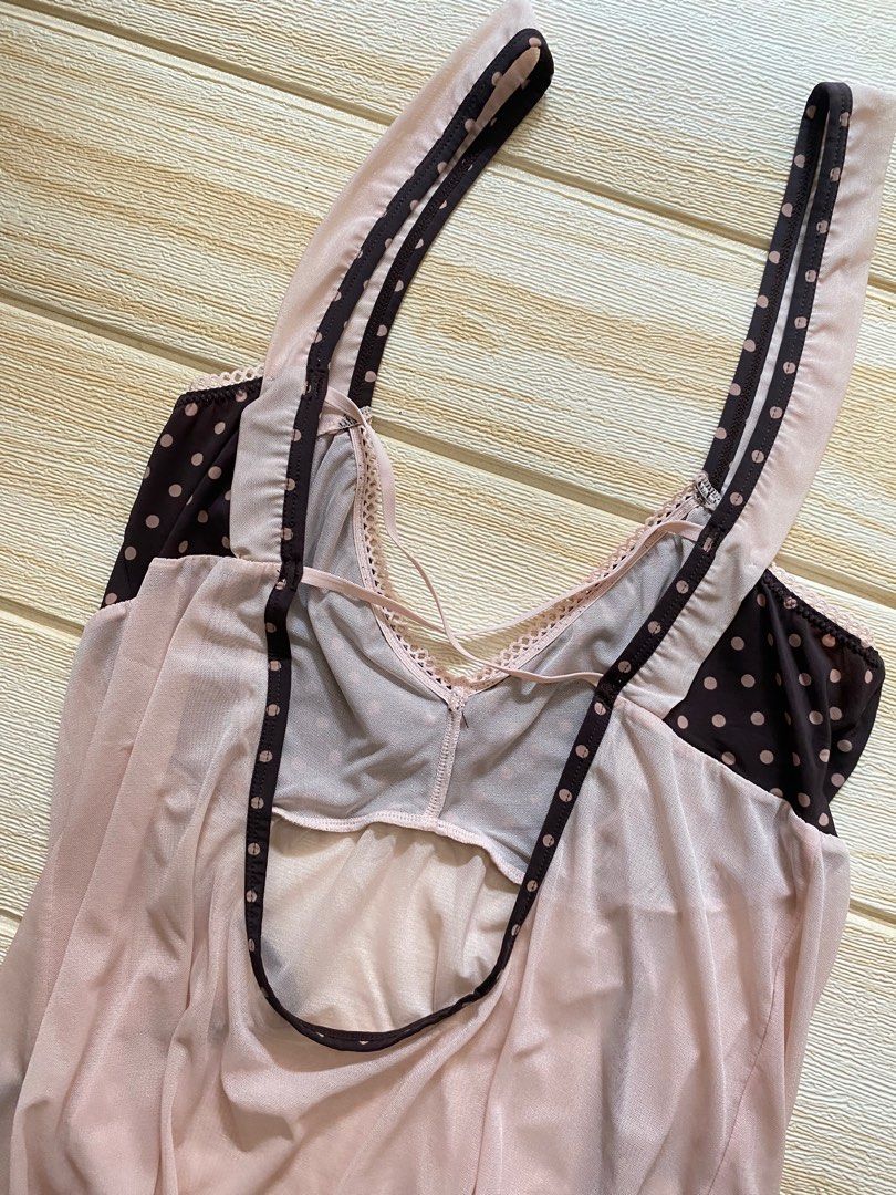Coquette Polka Dress (Category: Dresses) located in Manila. Submitted by onangg (Listing ID 1407956314, Image 3). Description: ❣️S-M ❣️Can be used as a top ❣️No issue ❣️See through except the bust part.