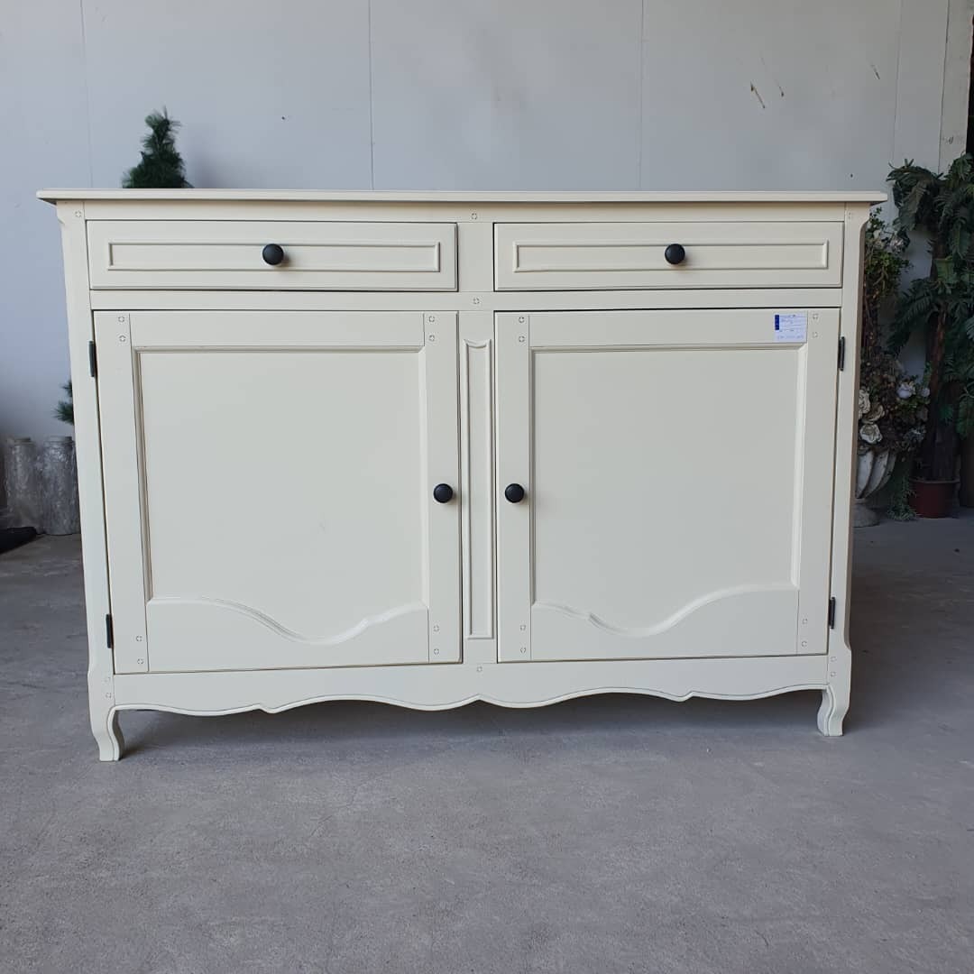 Cream-Colored Wooden Sideboard Cabinet, Furniture & Home Living ...