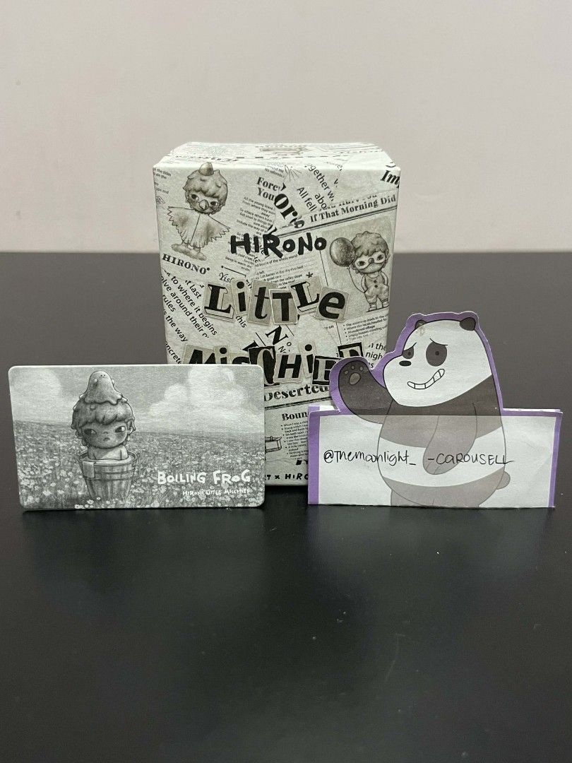 Hirono Little Mischief - Boiling Frog Figure (Category: Designer & Blind Box Toys) located in Mangaldan. Submitted by themoonlight_ (Listing ID 1408031217, Image 1). Description: - Sealed foil, opened box - Complete inclusion with card and box.
