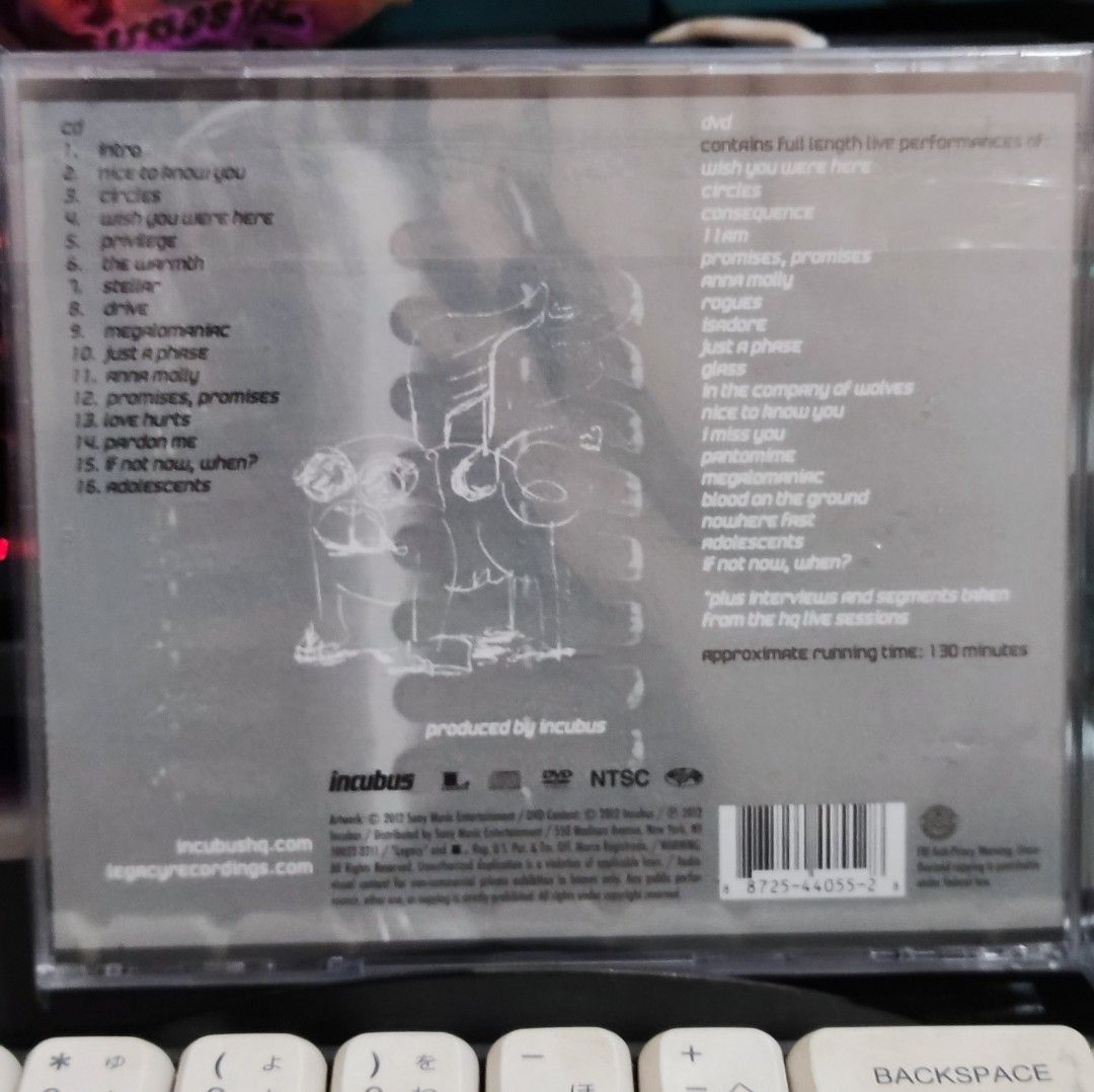 Incubus HQ Live CD. (cd+dvd) (Category: CDs & DVDs) located in Binangonan. Submitted by xandilorena182 (Listing ID 1408026506, Image 2). Description: incubus hq live cd+dvd(mint) mop:gcash mod:lbc,jnt,lalamove loc.binangonan,rizal 09206674544 700+sf.