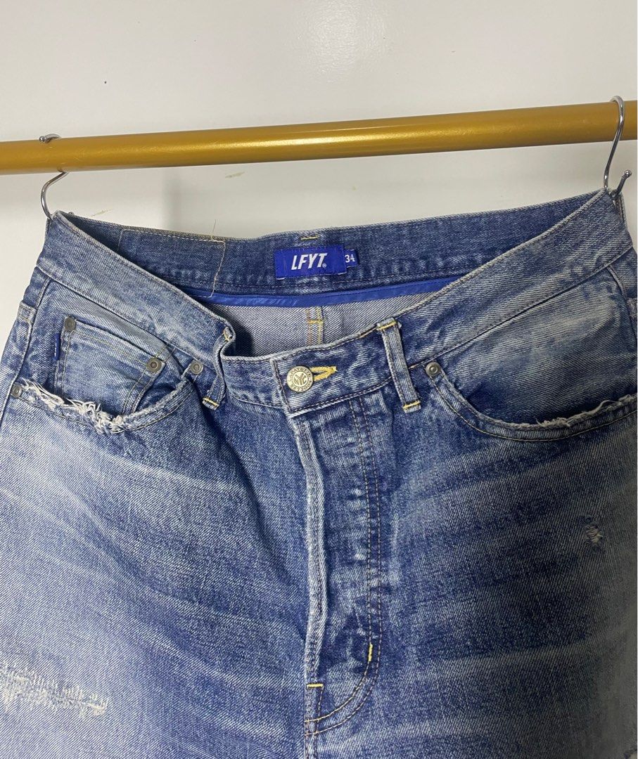 Lafayette Selvedge Jeans 34x30 (Category: Jeans) located in San Pedro. Submitted by overallph (Listing ID 1408101533, Image 2). Description: Lafayette Selvedge jeans Waist 34 Inseam 30 Thigh 11.5 Hem 8 Length 40.5 1300+sf.