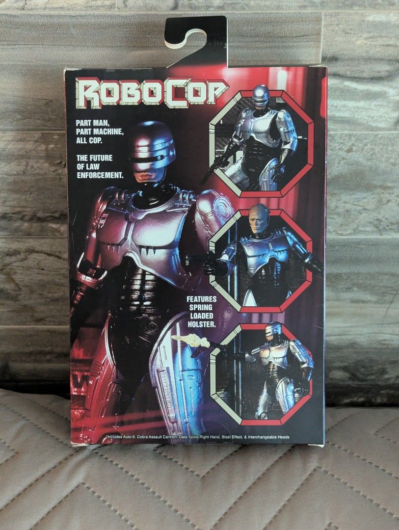 NECA Ultimate RoboCop (Category: Figurines & Statues) located in Manila. Submitted by dorkystuff (Listing ID 1408024603, Image 2). Description: BRAND NEW AND SEALED NECA ULTIMATE ROBOCOP 7 inch scale premium action figure.